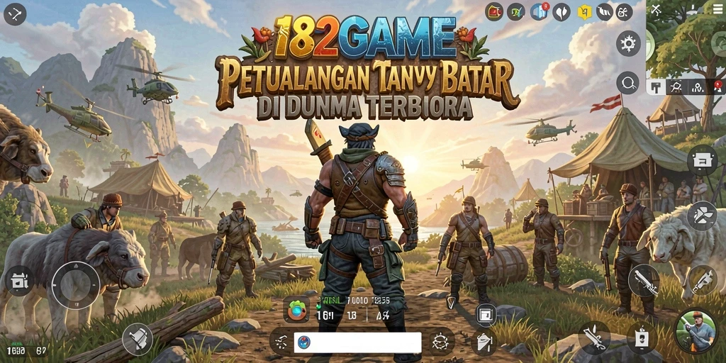 Gameplay terbuka di dunia <strong>182GAME</strong> yang luas dan interaktif.