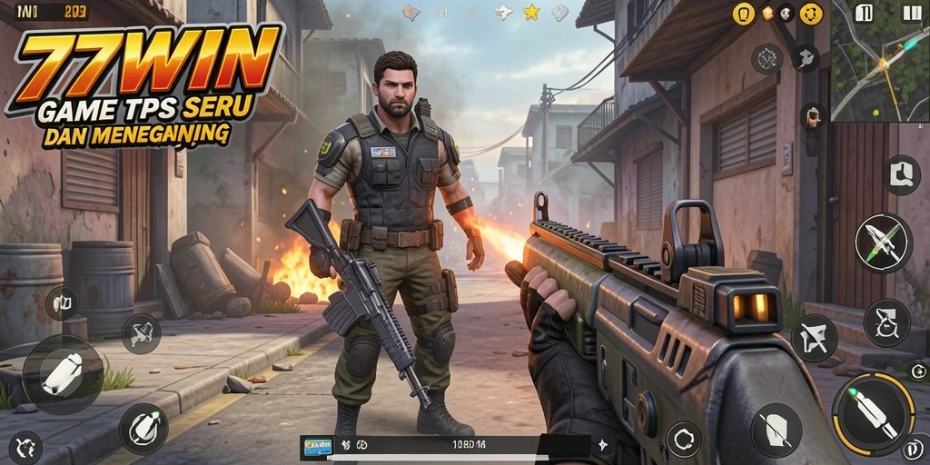 Tampilan dinamis dari gameplay 77WIN saat pertempuran berlangsung.