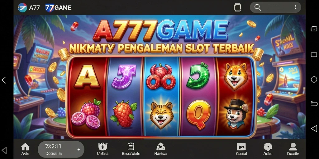 Tampilan menarik dari gameplay A777GAME yang memikat hati pemain Slot.