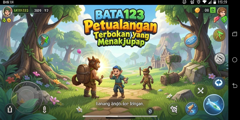 Screenshot menampilkan aksi menarik dalam dunia Open World BATA123.