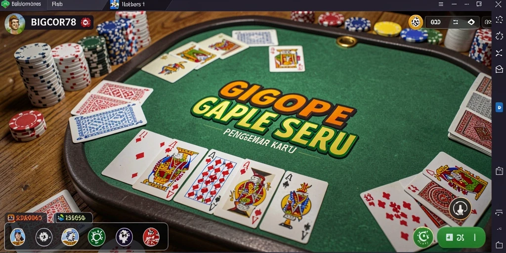 Tampilan gameplay seru dalam BIGCOR78 dengan aksi kartu yang mendebarkan.