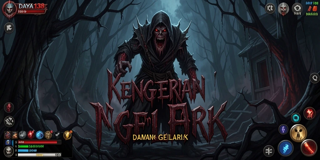 Tampilan gameplay <strong>DAYA138</strong> yang menyeramkan dan penuh ketegangan.