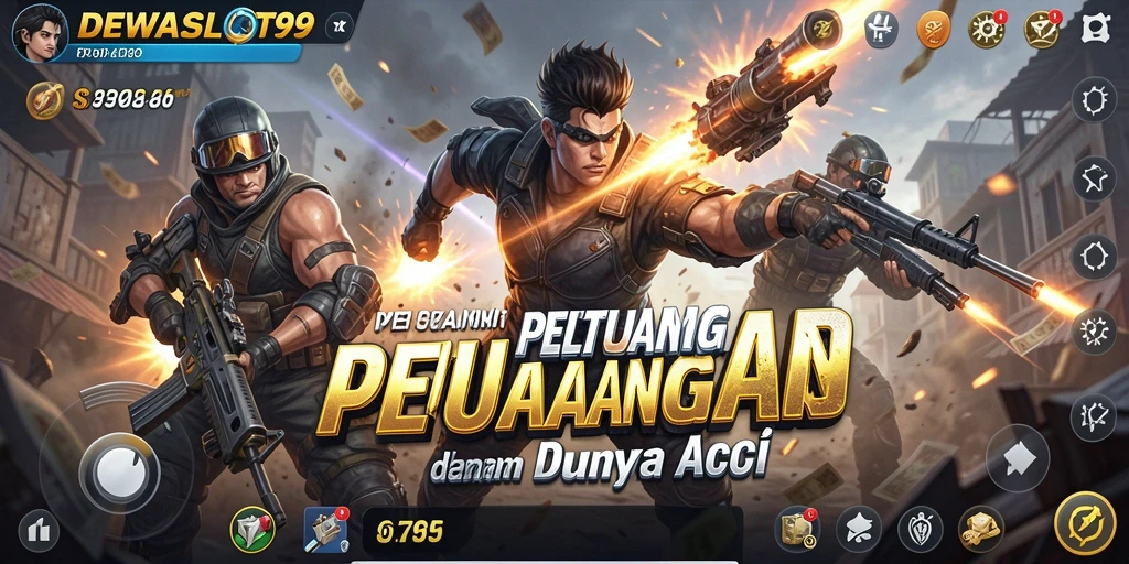 Screenshot gameplay DEWASLOT99 yang menegangkan saat pertempuran.