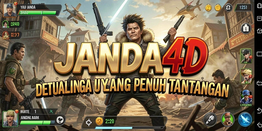 Tampilan gameplay JANDA4D yang menegangkan dan penuh aksi.
