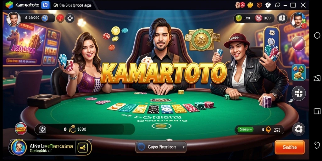 Tampilan gameplay langsung yang menarik di KAMARTOTO.