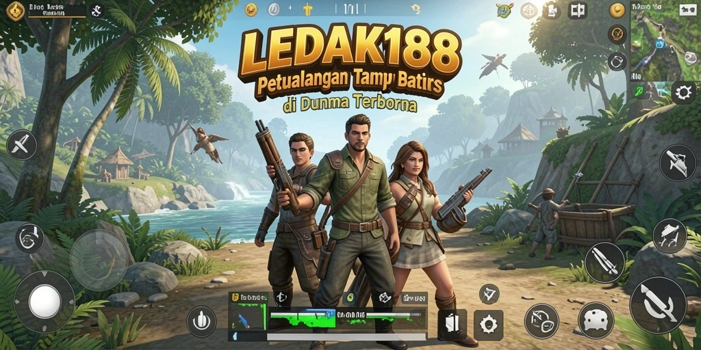 Screenshot LEDAK188 menampilkan gameplay eksploratif di dunia terbuka.