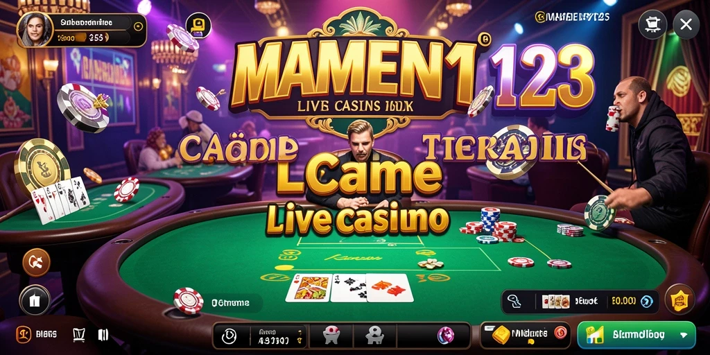 Gameplay mendebarkan di aplikasi MAMEN123 Live Casino.