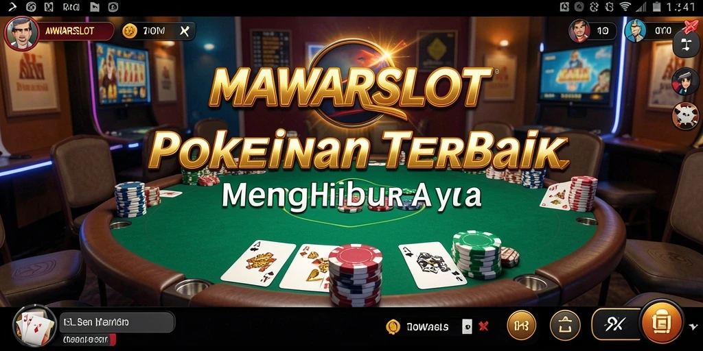 Tampilan gameplay seru di MAWARSLOT dengan pemain bersaing di Poker.