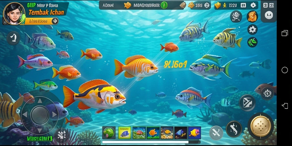 Tampilan gameplay seru Tembak Ikan di MVP789.