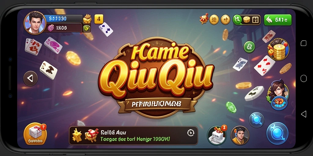 Screenshot gameplay QiuQiu dengan tampilan menarik dan fitur interaktif.