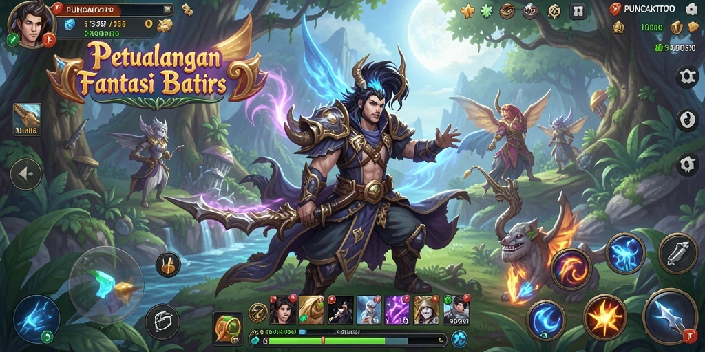Tampilan gameplay PUNCAKTOTO yang menakjubkan dan interaktif.