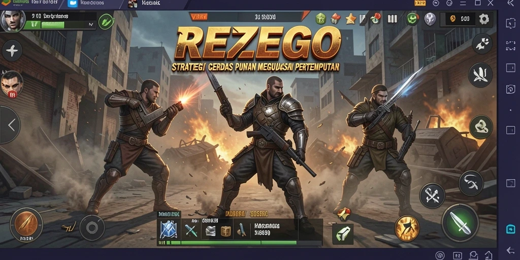 Menampilkan pertarungan strategi yang mendebarkan dalam REZEGO.
