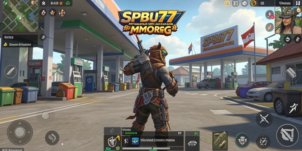 Tangkapan layar SPBU77 menampilkan pertempuran seru antar pemain dalam dunia MMORPG.