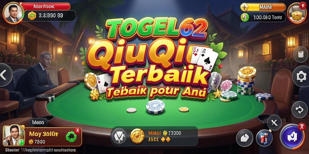 Tampilan gameplay QiuQiu yang seru dan menarik di TOGEL62.