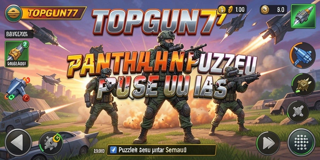 Tampilan gameplay dari TOPGUN77 yang menarik dan menantang di setiap level.