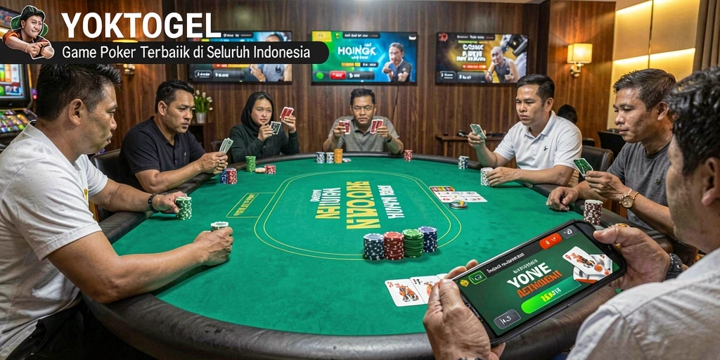 Gameplay YOKTOGEL yang seru dan mengasyikkan dalam permainan poker.